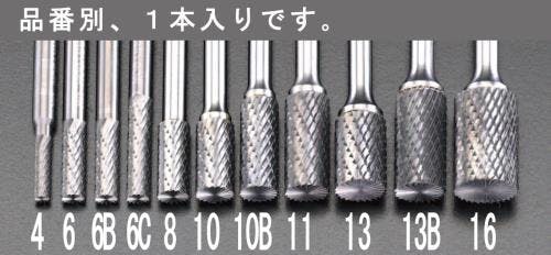 超硬カッター(End Cut) 6x19mm/6mm軸 EA819JJ-6 4518340174207【別送品】