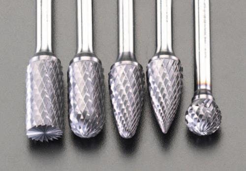 超硬バー(重作業用・6mm軸) 5本組 [Coated] EA819V-11 4548745461626【別送品】