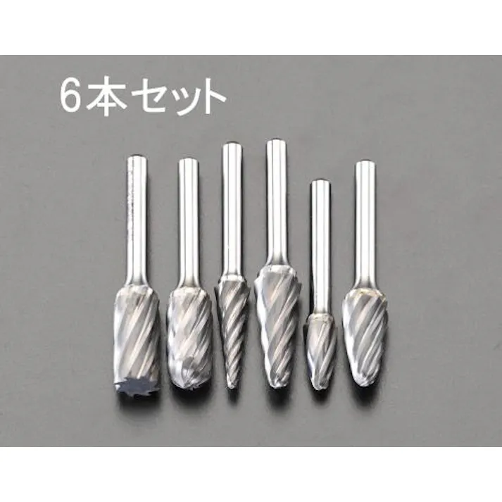 ESCO 6本組 超硬カッター(6mm軸) (6mm軸)超硬・ダイヤモンド・CBNバー 4518340134331 EA819XA(CDC)【別送品】