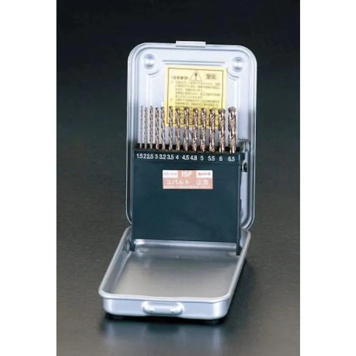 ストレートドリル(Co-HSS) 1.5-6.5mm/13本組 EA824BC-13 4518340321120【別送品】