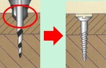下穴・座堀ドリル(六角軸) 3.0mm/9.4mm EA824DN-10 4548745975703
