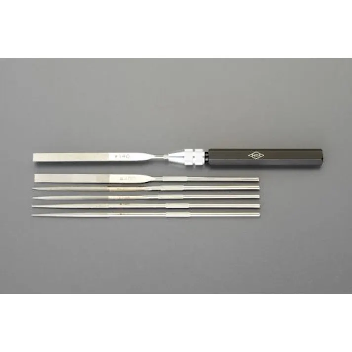 ESCO 180mm/#140/#400 ダイヤモンドヤスリ(3種・6本組) 精密用ダイヤモンドやすり 4548745062069 EA826NA-14(CDC)【別送品】