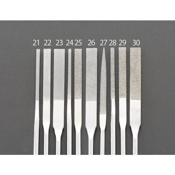 ESCO 170mm ダイヤモンドやすり(先薄/10種・10本組) ダイヤモンドやすり 4518340186880 EA826VG(CDC)【別送品】