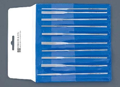 ダイヤモンドヤスリ(先薄/10サイズ・10本組) 130mm EA826VG-2 4518340673977【別送品】