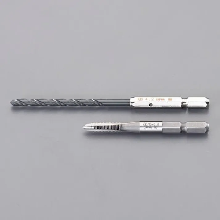 ESCO M6x 1.0/5.0mm タップ&ドリル(六角軸/SKS2 タップ・ダイスセット 4550061085240 EA829CJ-26(CDC)【別送品】