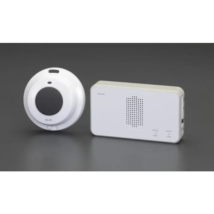 朝日電器(ELPA) 受信器 + 防水型押しボタン送信器セット 防犯用品 4550061221907 EA864BB-82(CDC)【別送品】