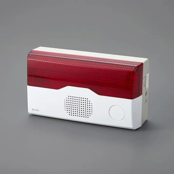 朝日電器(ELPA) ワイヤレスチャイム(フラッシュランプ)受信器 防犯用品 4550061988787 EA864BB-96(CDC)【別送品】