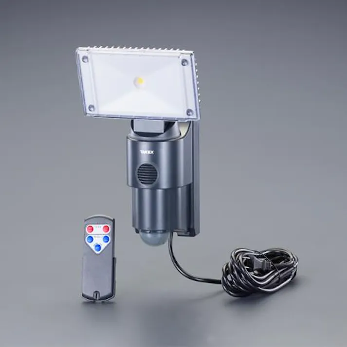 竹中エンジニアリング(TAKEX) AC100V/18W LEDセンサーライト(サイレン付) 防犯用品 4550061566107 EA864C-55(CDC)【別送品】