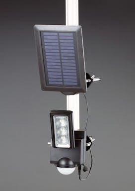 朝日電器(ELPA)  1灯 LEDセンサーライト(ソーラー充電式) 防犯用品 4550061243886 EA864CB-28A(CDC)【別送品】