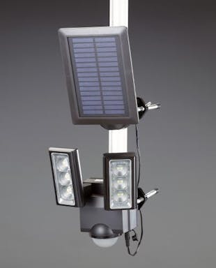 朝日電器(ELPA)  2灯 LEDセンサーライト(ソーラー充電式) 防犯用品 4550061243831 EA864CB-29A(CDC)【別送品】