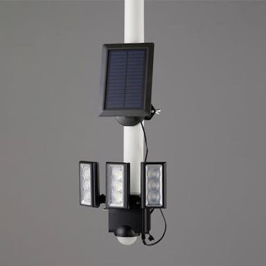朝日電器(ELPA)  3灯 LEDセンサーライト(ソーラー充電式) 防犯用品 4550061898550 EA864CB-30A(CDC)【別送品】
