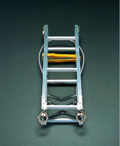 昇柱はしご(折畳式/アルミ製) 0.86/1.65m EA902XB 4518340092143【別送品】