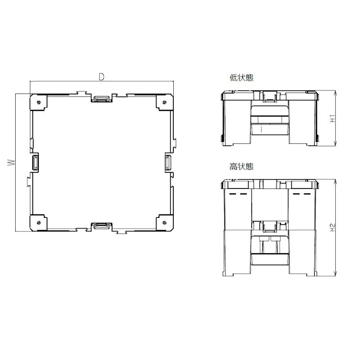アルインコ(ALINCO) 踏台(樹脂製) 500x500x288mm EA903AL-51 4550061887868【別送品】