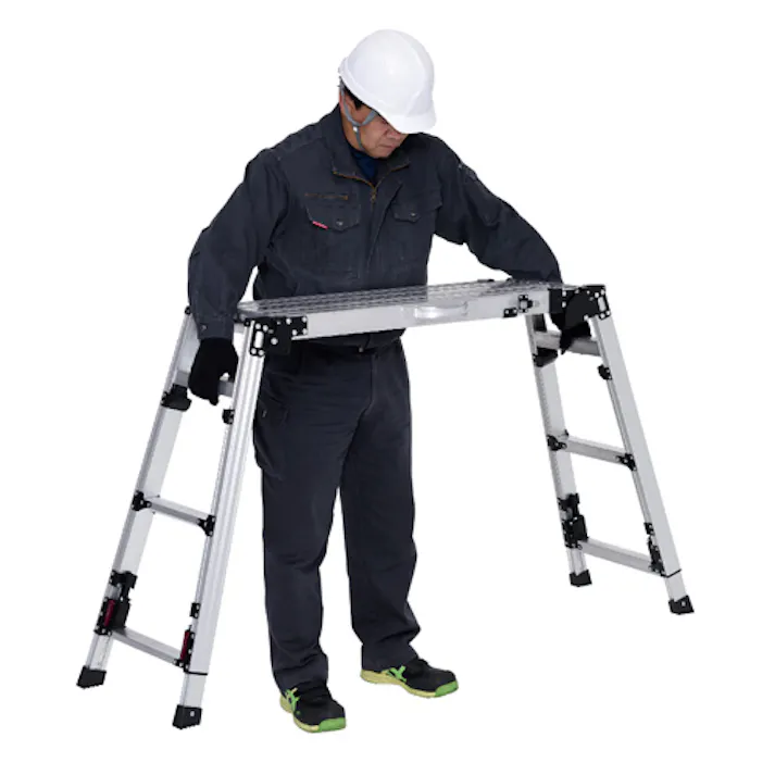 ピカコーポレイション(PiCa) 足場台(伸縮天場・調整脚) 0.85-1.19m EA905P-13A 4550061448212【別送品】