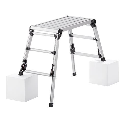 ピカコーポレイション(PiCa) 足場台(アルミ製) 0.60-0.91m/420mm EA905P-2A 4550061445938【別送品】