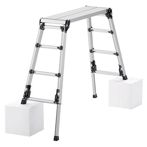 ピカコーポレイション(PiCa) 足場台(アルミ製) 0.87-1.18m/400mm EA905P-4A 4550061445952【別送品】