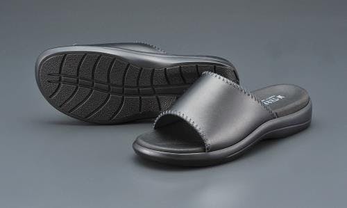 サンダル(本革/黒) [LL] EA910SX-12 4548745548150【別送品】