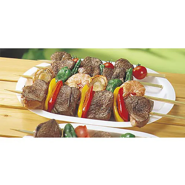 キャプテンスタッグ バーベキュー角串(竹製/20本) 360mm EA912GA-21 4550061552896【別送品】