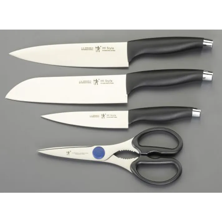 ESCO 4丁 包丁・はさみセット 洗濯・キッチン用品 4550061204153 EA912HB-18(CDC)【別送品】