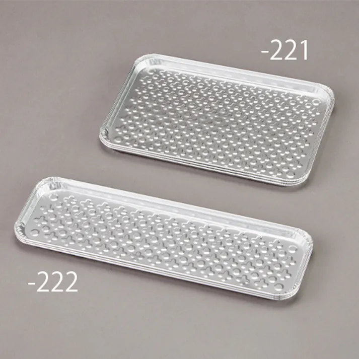 調味料トレー(アルミニウム箔/3枚) 240x160x10mm EA912J-221 4550061847305【別送品】