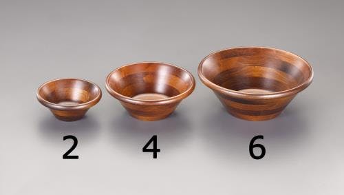 ボウル(木製) φ150x63mm EA912MF-2 4550061047460【別送品】