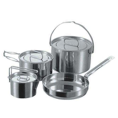 キャプテンスタッグ 鍋・ケトル・フライパンセット [4点組] EA913VH-11 4550061552117【別送品】