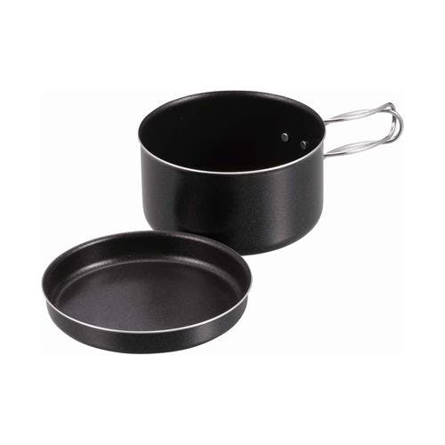 キャプテンスタッグ 片手鍋・皿セット [2点組] EA913VH-16 4550061552094【別送品】