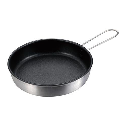 キャプテンスタッグ フライパン(アルミ製/折畳式/フッ素樹脂加工) 17cm EA913VH-21 4550061552070【別送品】