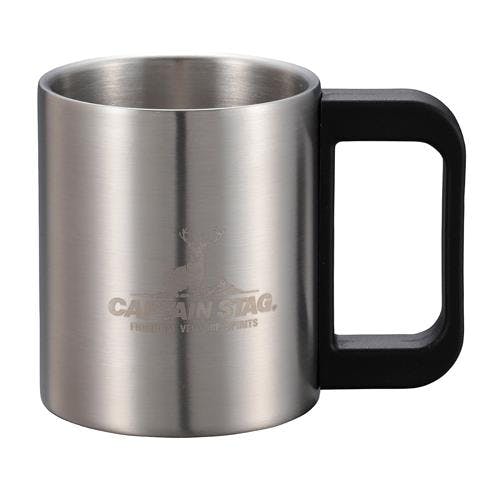 キャプテンスタッグ マグカップ(ステンレス製) 250ml/70x104x80mm EA913XC-81 4550061546680【別送品】