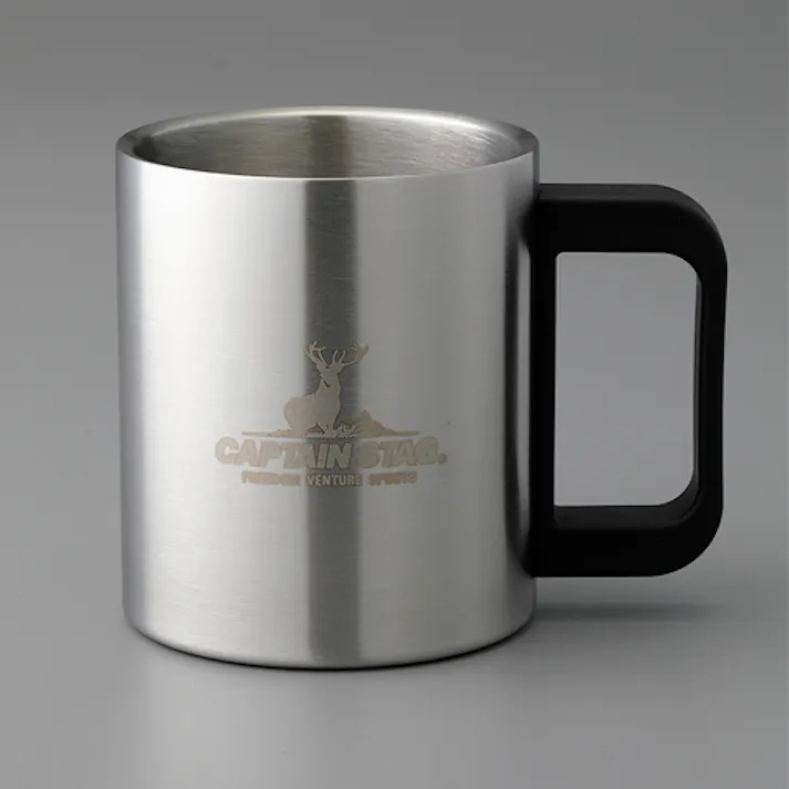 キャプテンスタッグ 250ml/70x104x 80mm マグカップ(ステンレス製) 野営・キャンプ用品 4550061546680 EA913XC-81(CDC)【別送品】