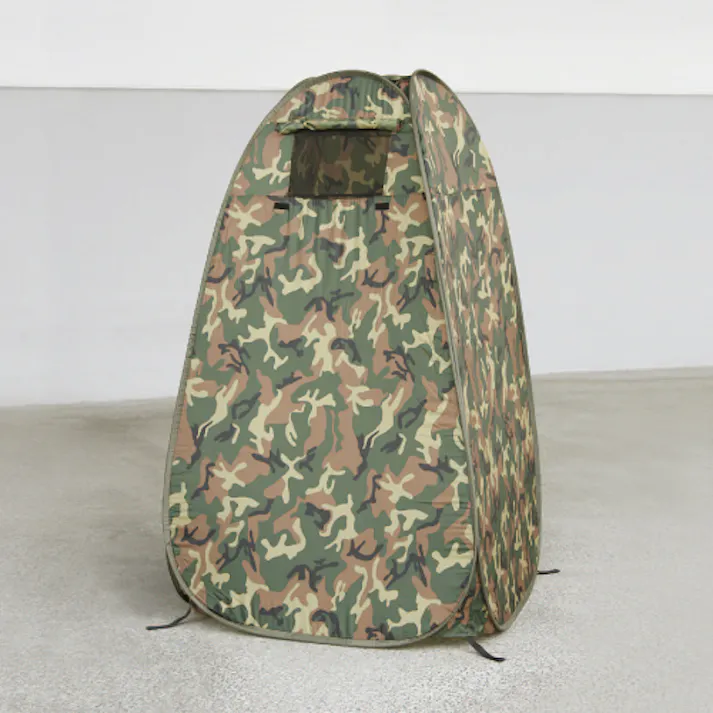 更衣テント(迷彩色) 1100x1100x1900mm EA915DC-22 4548745170740【別送品】