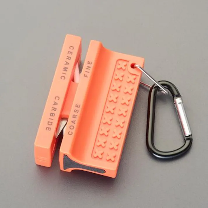 ESCO 57x38x25mm ナイフシャープナー(粗研ぎ・細研ぎ) 野営・キャンプ用品 4550061816554 EA916CA-7(CDC)【別送品】