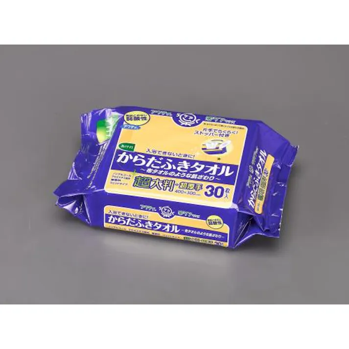 日本製紙クレシア(CRECiA) からだふきタオル(30枚) 400x300mm EA922HB-48 4550061056707【別送品】