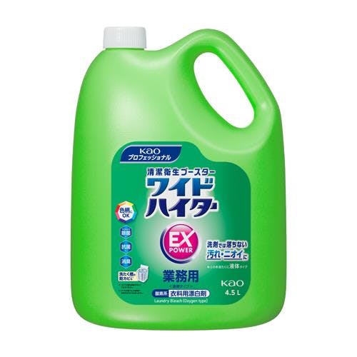 花王プロフェショナル 4.5L 衣類用酸素系漂白剤(ワイドハイターEXプロ) 洗面・バス・トイレ用備品・消耗品・エチケット商品  4518340049130 EA922KB-6AA(CDC)【別送品】