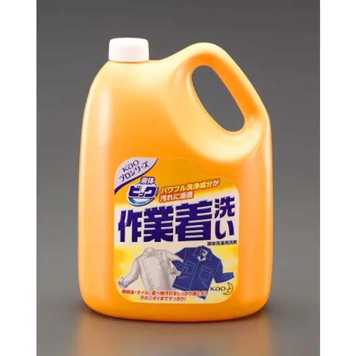 花王プロフェショナル 4.5kgx4個 作業着用洗剤(液体ビック) 洗面・バス・トイレ用備品・消耗品・エチケット商品 4548745419405 EA922KB-7A(CDC)【別送品】