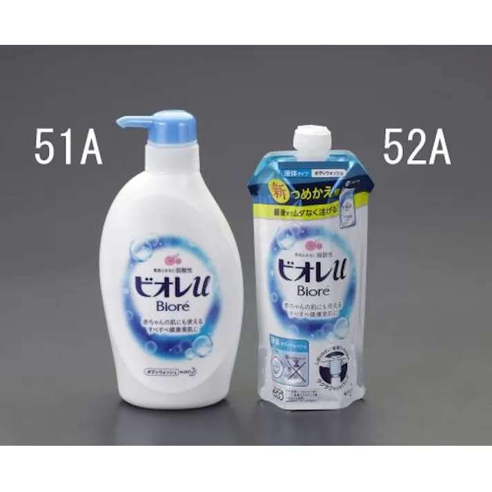 花王 480ml ボディソープ(ビオレU ポンプ) 洗面・バス・トイレ用備品・消耗品・エチケット商品 4550061097946 EA922KC-51A(CDC)【別送品】