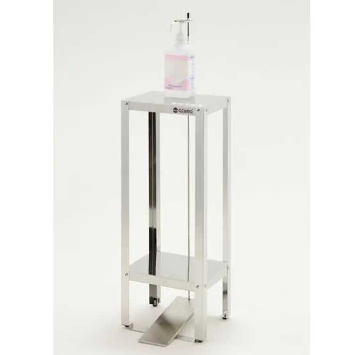 東製作所 足踏式消毒液スタンド(ステンレス製) 300x240x750mm EA922KE-110 4550061662625【別送品】