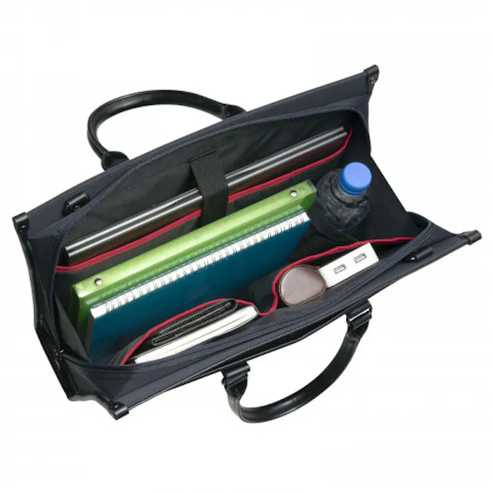 サンワサプライ ビジネスバッグ(ネイビー) 400x105x295mm EA927-81A 4550061932407【別送品】