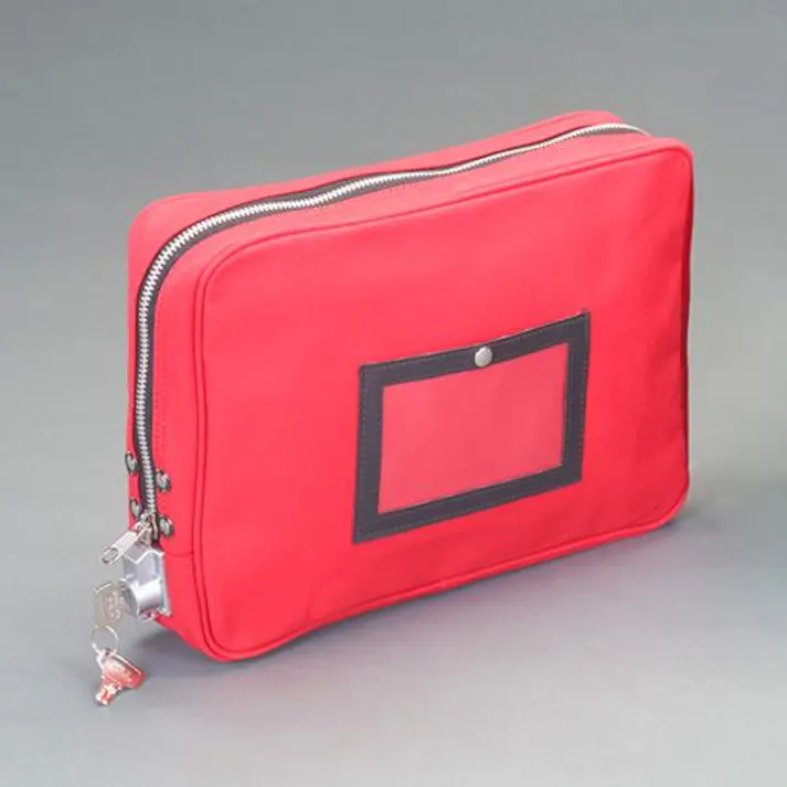 ヒサゴ(HISAGO) セキュリティポーチ(A4/レッド) 350x250x75mm EA927AG-232 4550061727843【別送品】