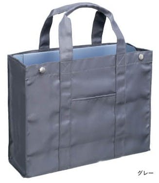 サクラクレパス 265x350x110mm オフィス用トートバッグ(グレー