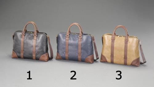 高級ビジネスバッグ (茶) 420x300x90mm EA927BK-3 4550061072677【別送品】