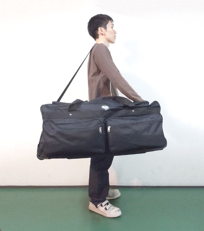 ESCO 368x368x762mm/101.6L ボストンバッグ(キャリー付) ツールバッグ