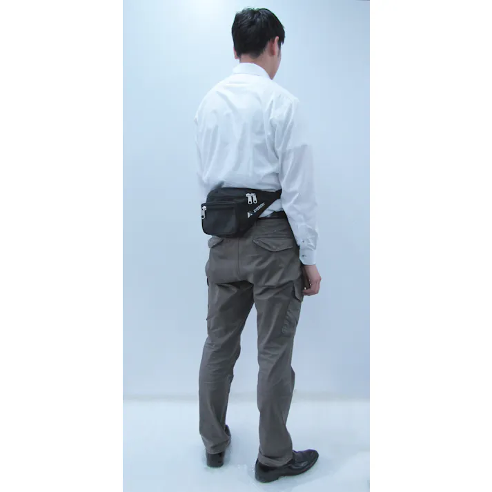 ウエストポーチ(ブラック) 342x88x139mm/2.0L EA927CK-16 4550061380574【別送品】