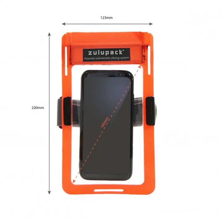 ZULUPACK 自転車用スマホホルダー(防水) 280x123mm EA927GA-81 4550061468395【別送品】