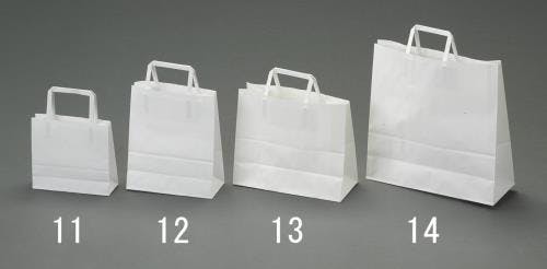 紙袋(白無地/50枚) 260x110x220mm EA927SA-13 4550061218457【別送品】