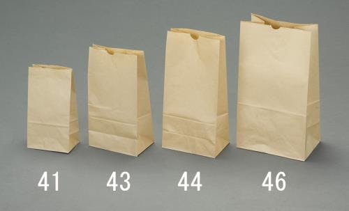 紙袋(無地/100枚) 195x125x350mm EA927SA-46 4550061222560【別送品】