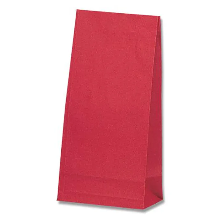 カラー紙袋(赤/100枚) 155x95x320mm EA927SB-63 4550061898383【別送品】