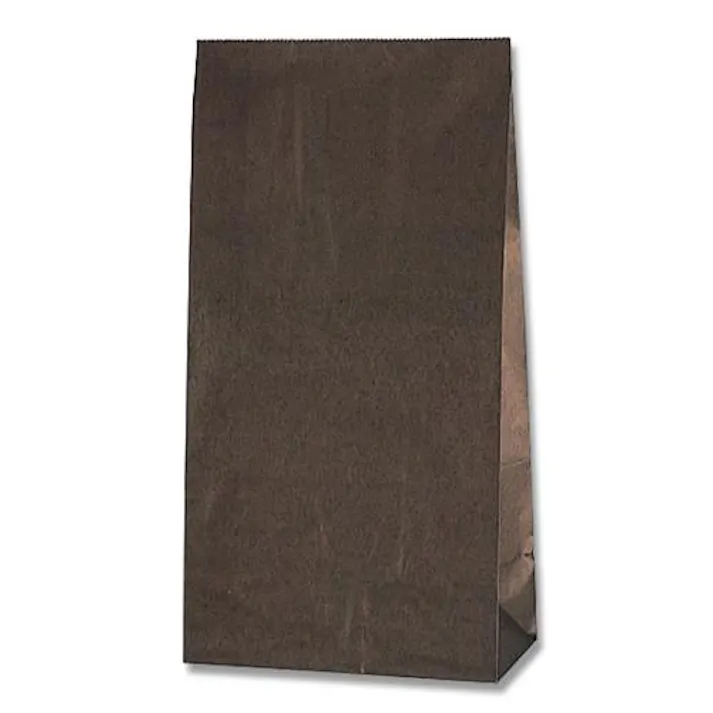 カラー紙袋(こげ茶/100枚) 130x80x235mm EA927SB-73 4550061898482【別送品】