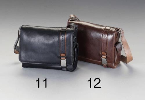 ショルダーバッグ(本製製/ブラウン) 370x90x270mm EA927TC-12 4548745543834【別送品】