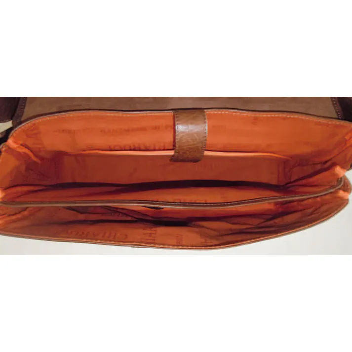 ESCO 370x100x280mm ショルダーバッグ(本革製/ブラウン) ビジネスバッグ、キャリーケース、靴メンテナンス 4548745543858 EA927TC-14(CDC)【別送品】